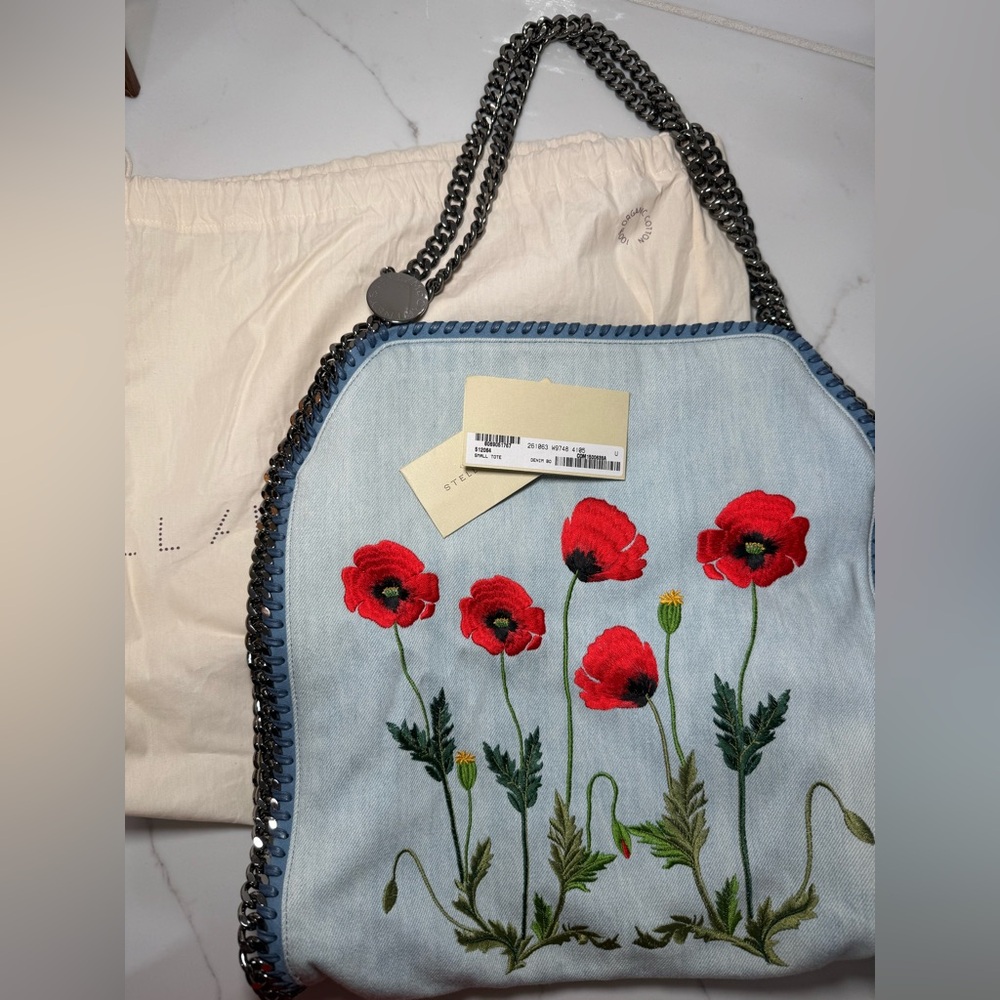 Authentic Stella McCartney Runway 2016 Falabella Poppy Tote Bag, RARE